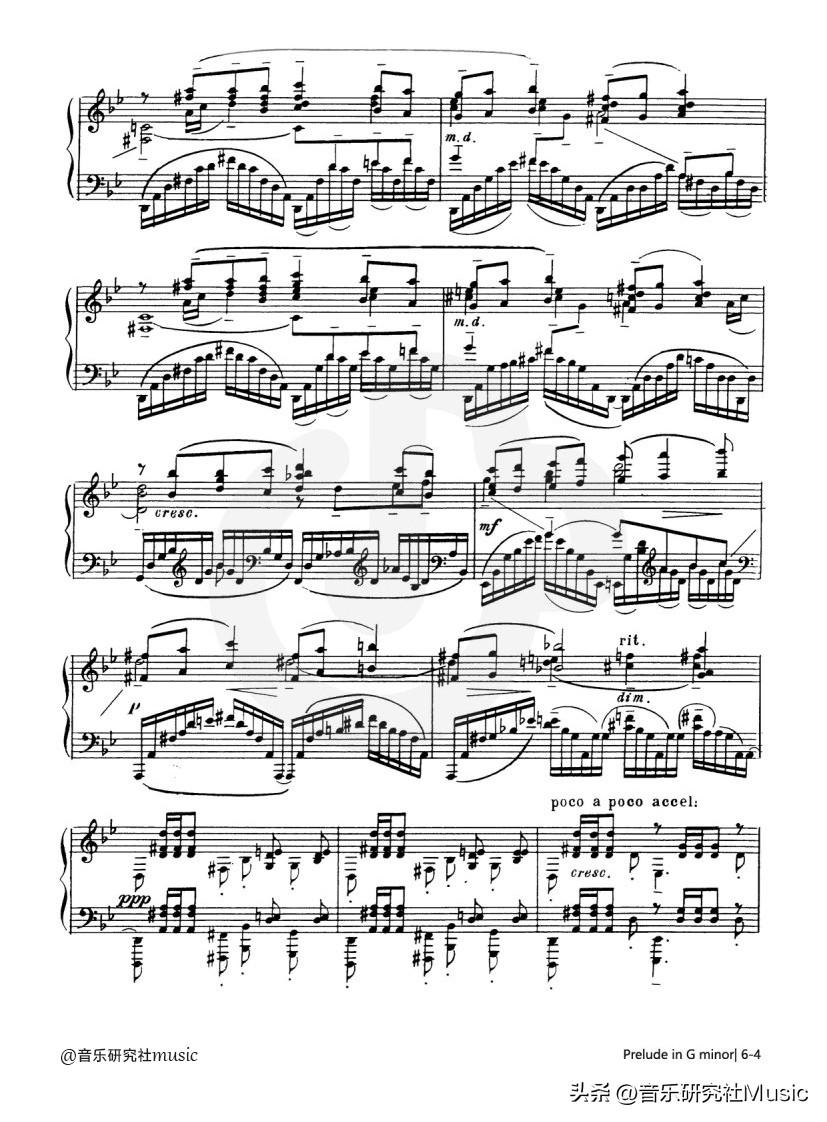 拉赫玛尼诺夫的g小调前奏曲钢琴,拉赫玛尼诺夫g小调前奏曲钢琴谱