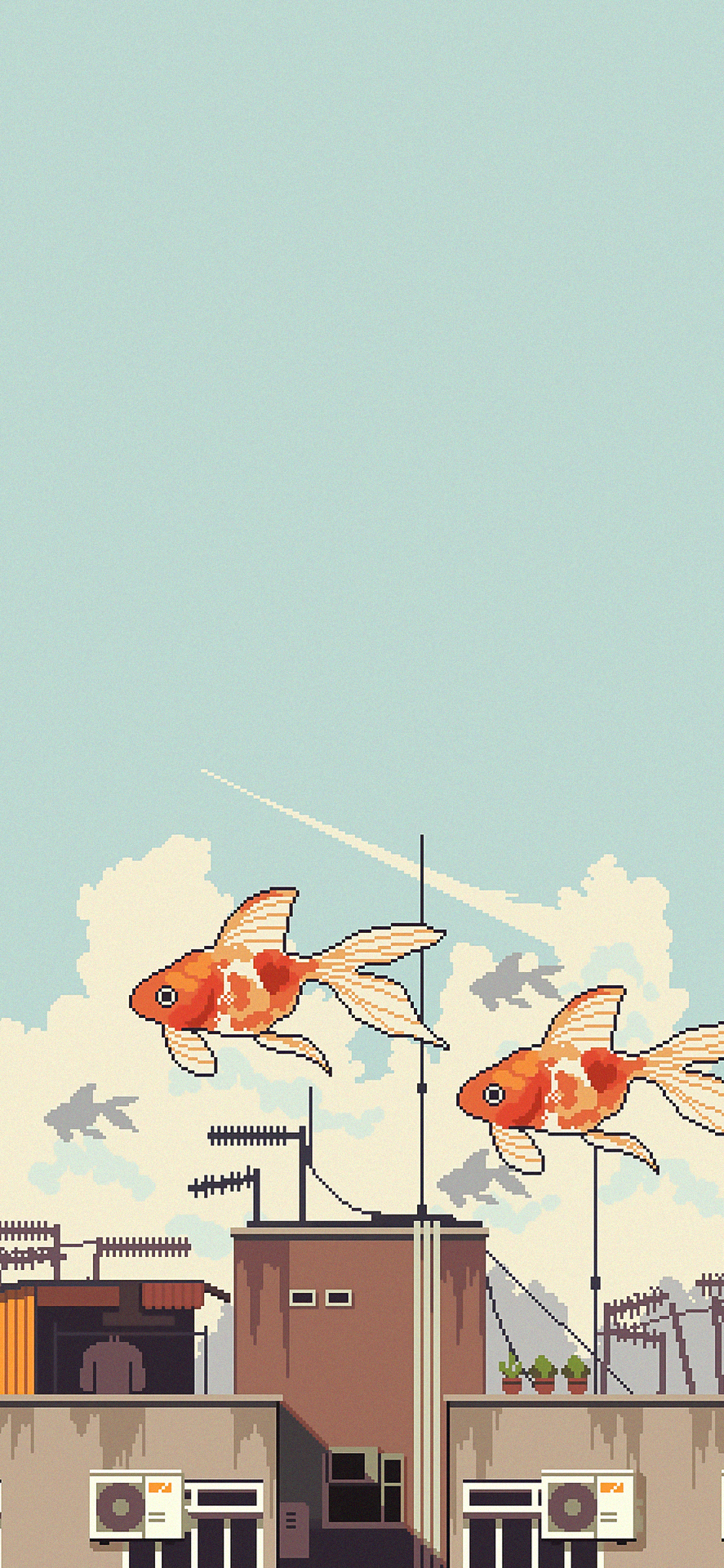 愿你自带光芒无限风光的壁纸,送你一张绿色像素风壁纸