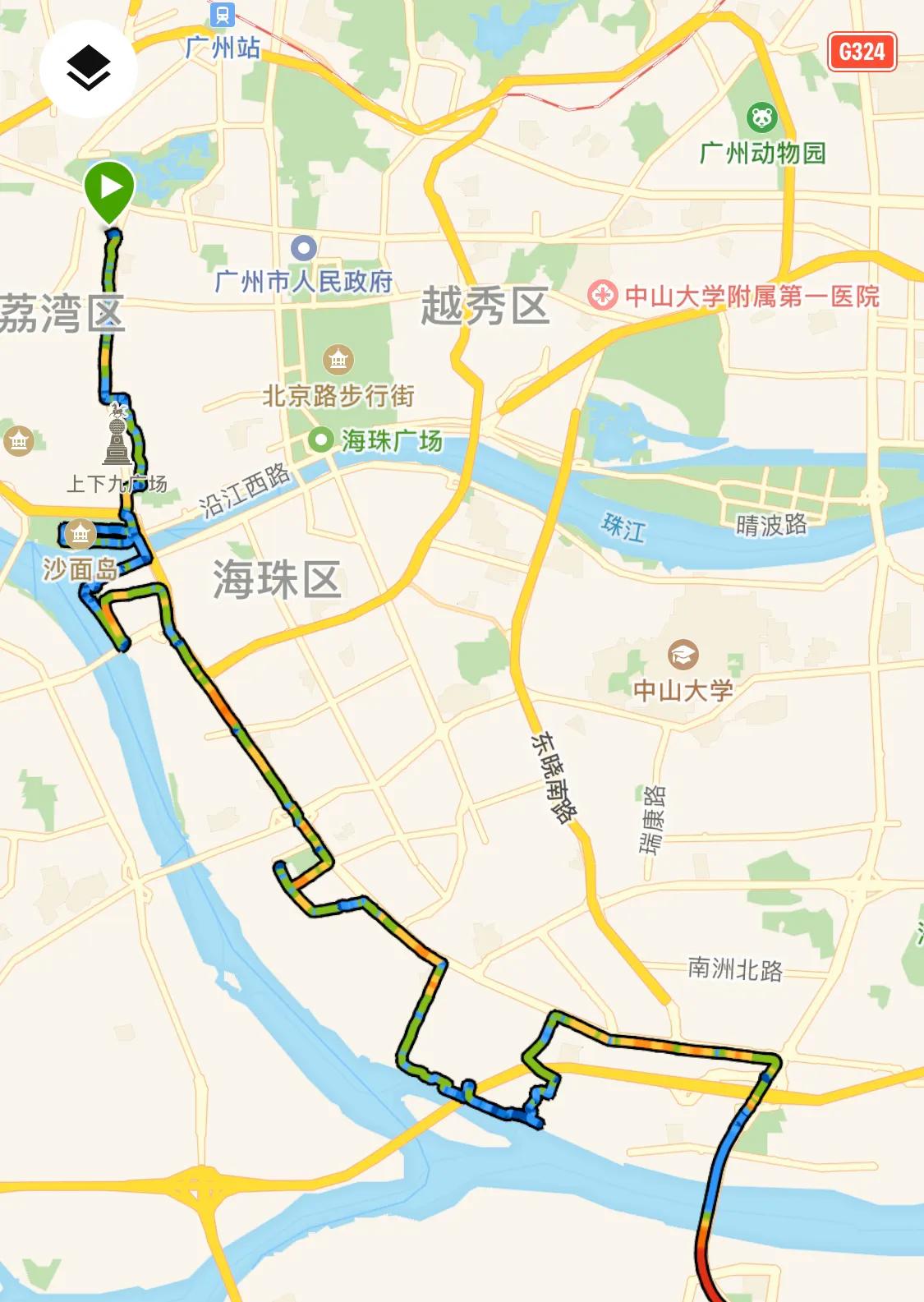 2022年，骑行看广州（东晓南-中山路-工业大道）