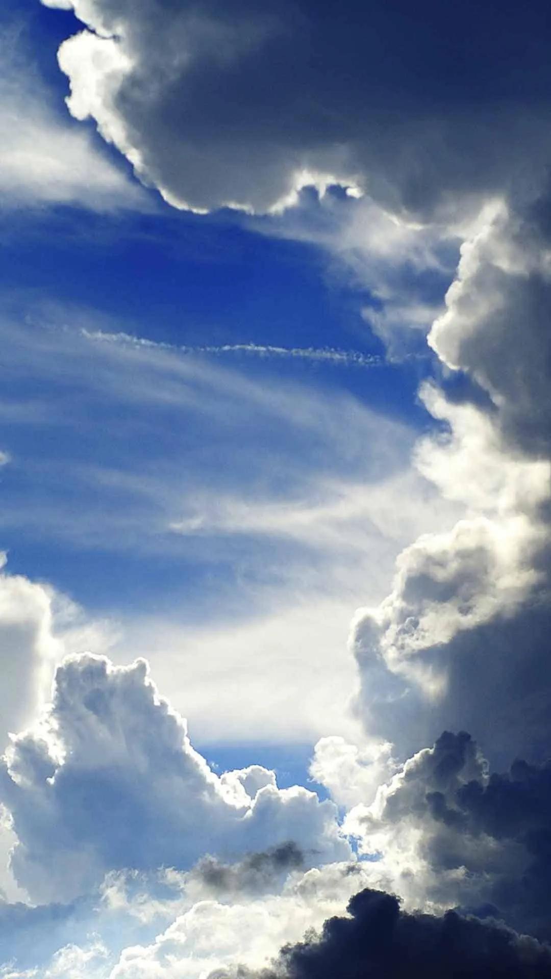 满屏草原蓝天白云护眼壁纸,阳光蓝天白云高清壁纸