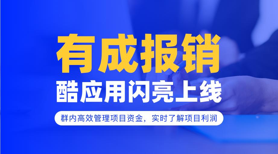 有成报销酷应用上线|项目资金群内管控,专群专项,专心高效