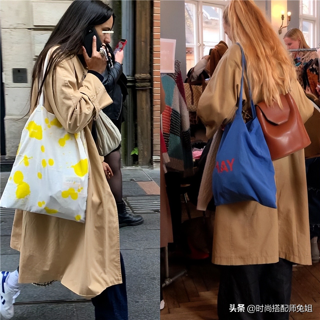 法国女人背的帆布包,法国帆布包