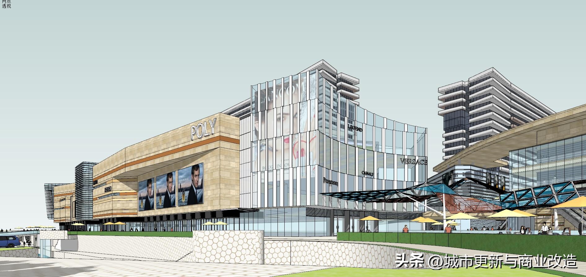 广东江门市保利国际广场方案SU模型图集-13页