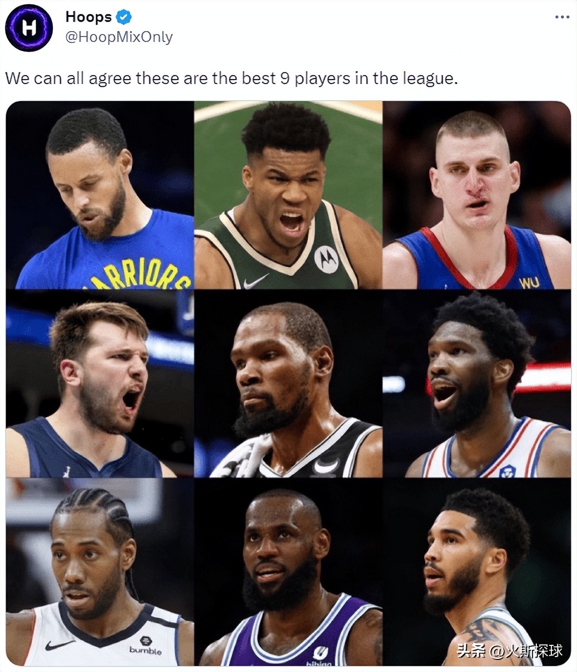 美媒评选近十年十大球星,美媒列出前十球员