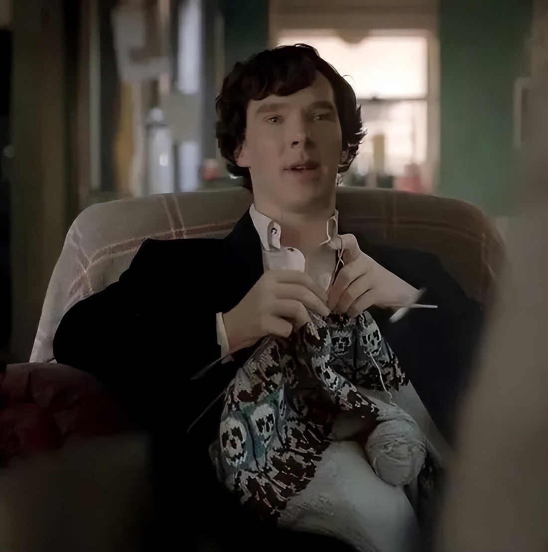 男人，你打个毛线