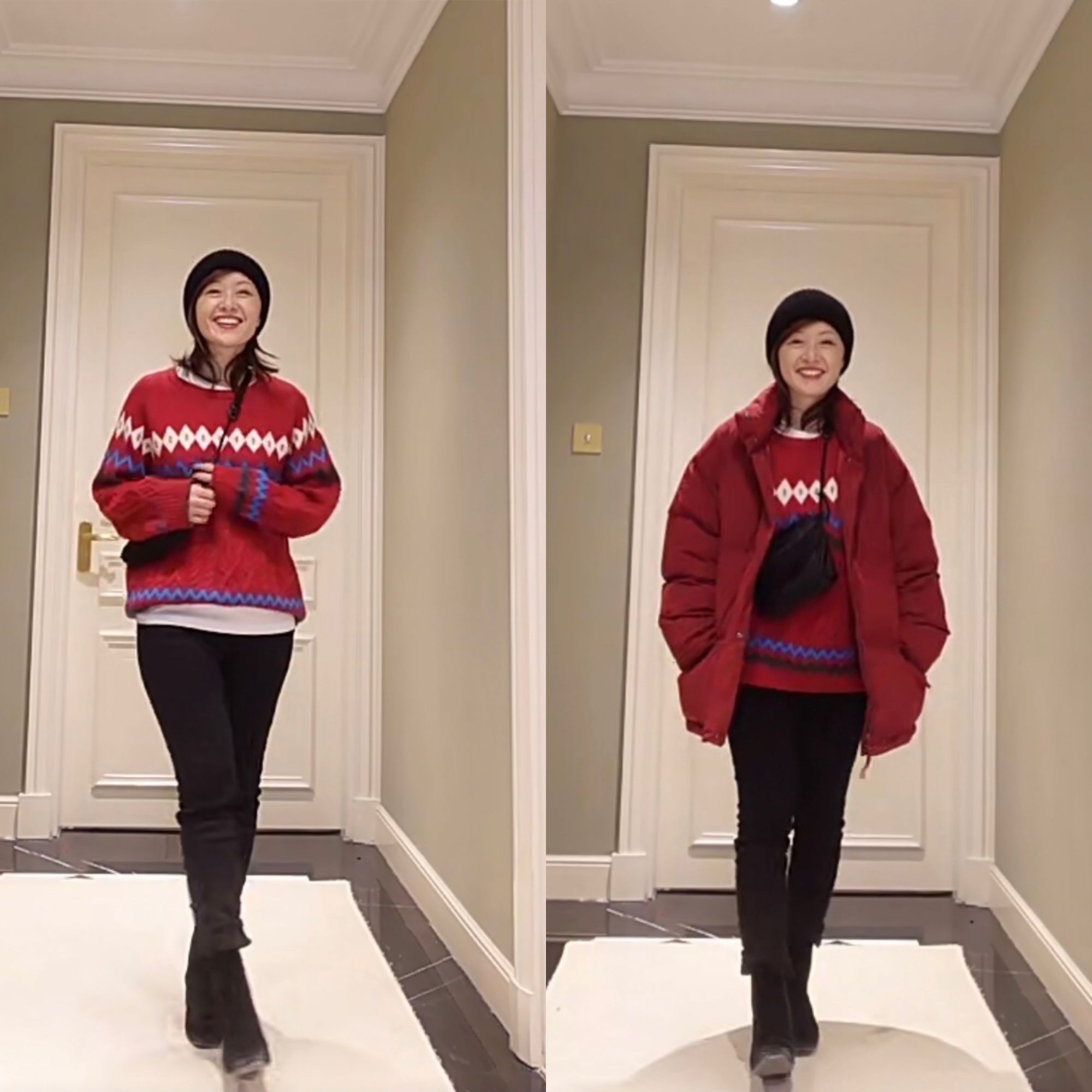 最适合小个子拜年的衣服,小个子拜年穿搭