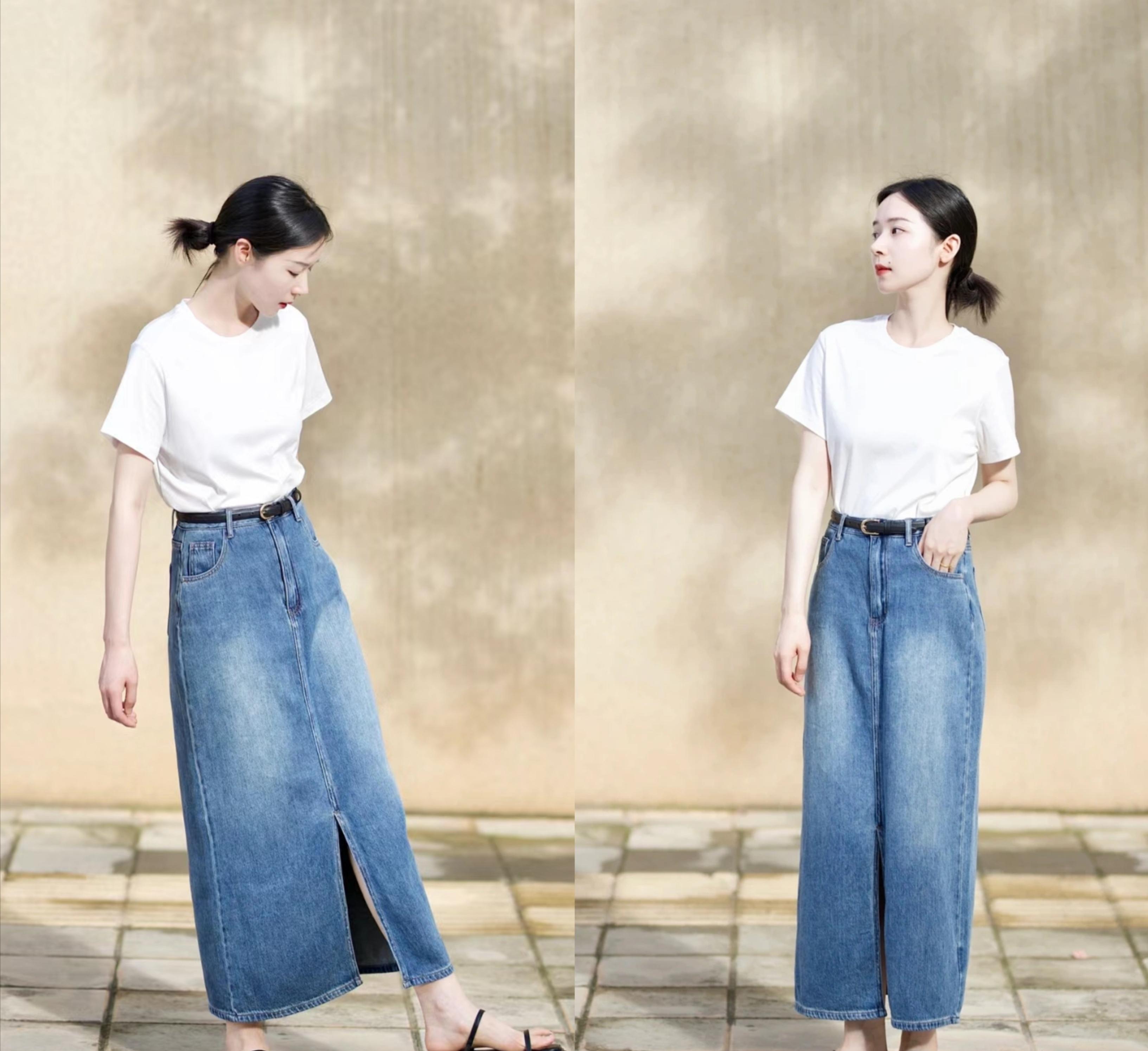 夏天裙子推荐不要碎花裙,夏天裙子牛仔裙