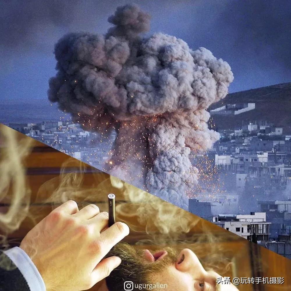 一张照片两个不同人生,一张图两个世界