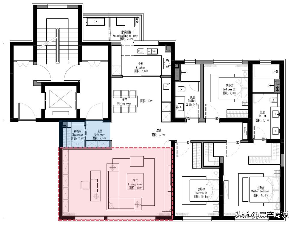 中海创新户型,中海户型改造99平