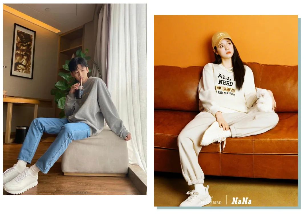 加绒卫衣单穿搭配长裙的穿法,有帽卫衣搭配无帽卫衣穿法