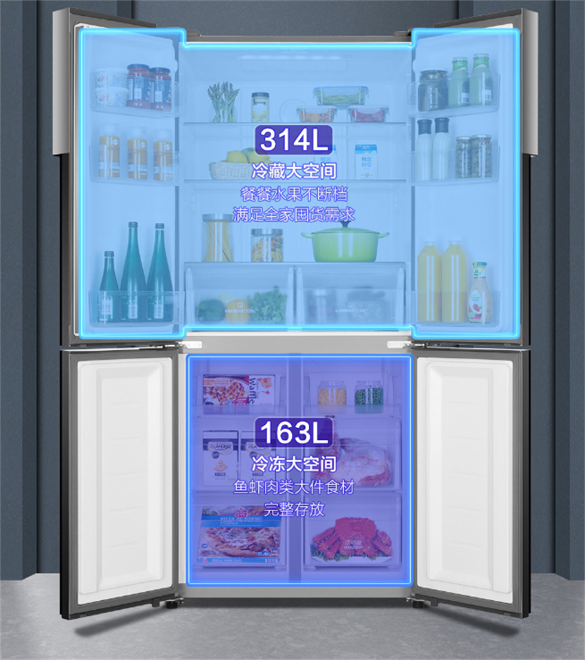 冰箱三门对开门十字门哪种更实用,对开冰箱和十字门冰箱哪个更实用