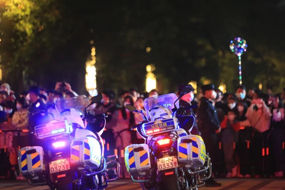 汕尾：“善美之城贺新春”大型音乐烟花汇演活动交通安保工作掠影