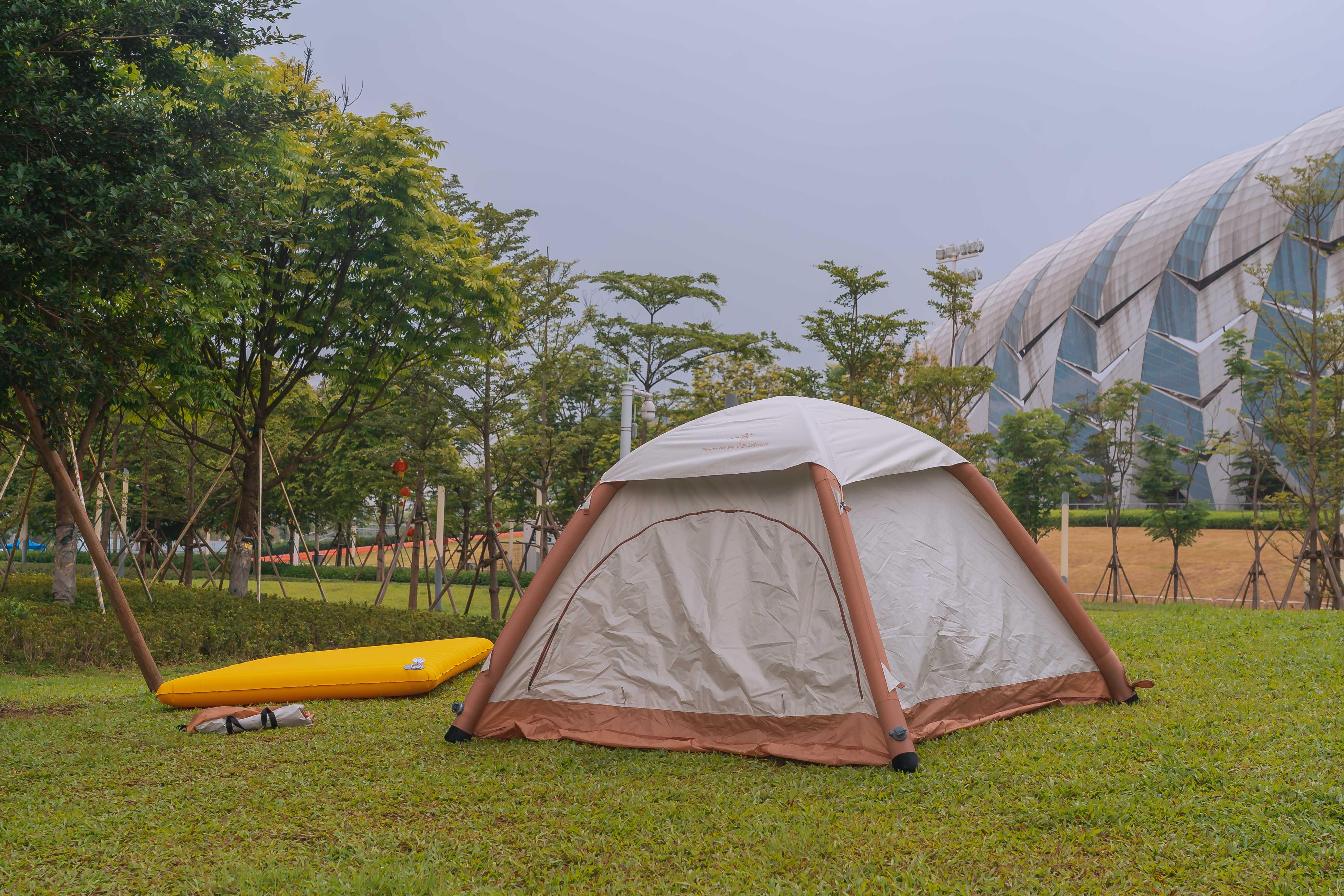 露营简易床垫,快速搭建的露营帐篷