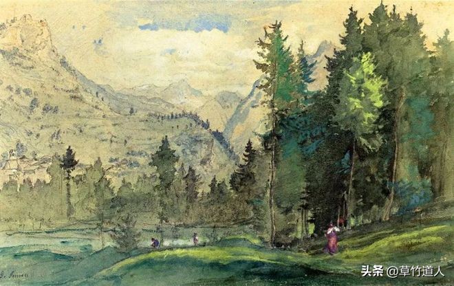 风景园林美学思想,风景视角创意绘画