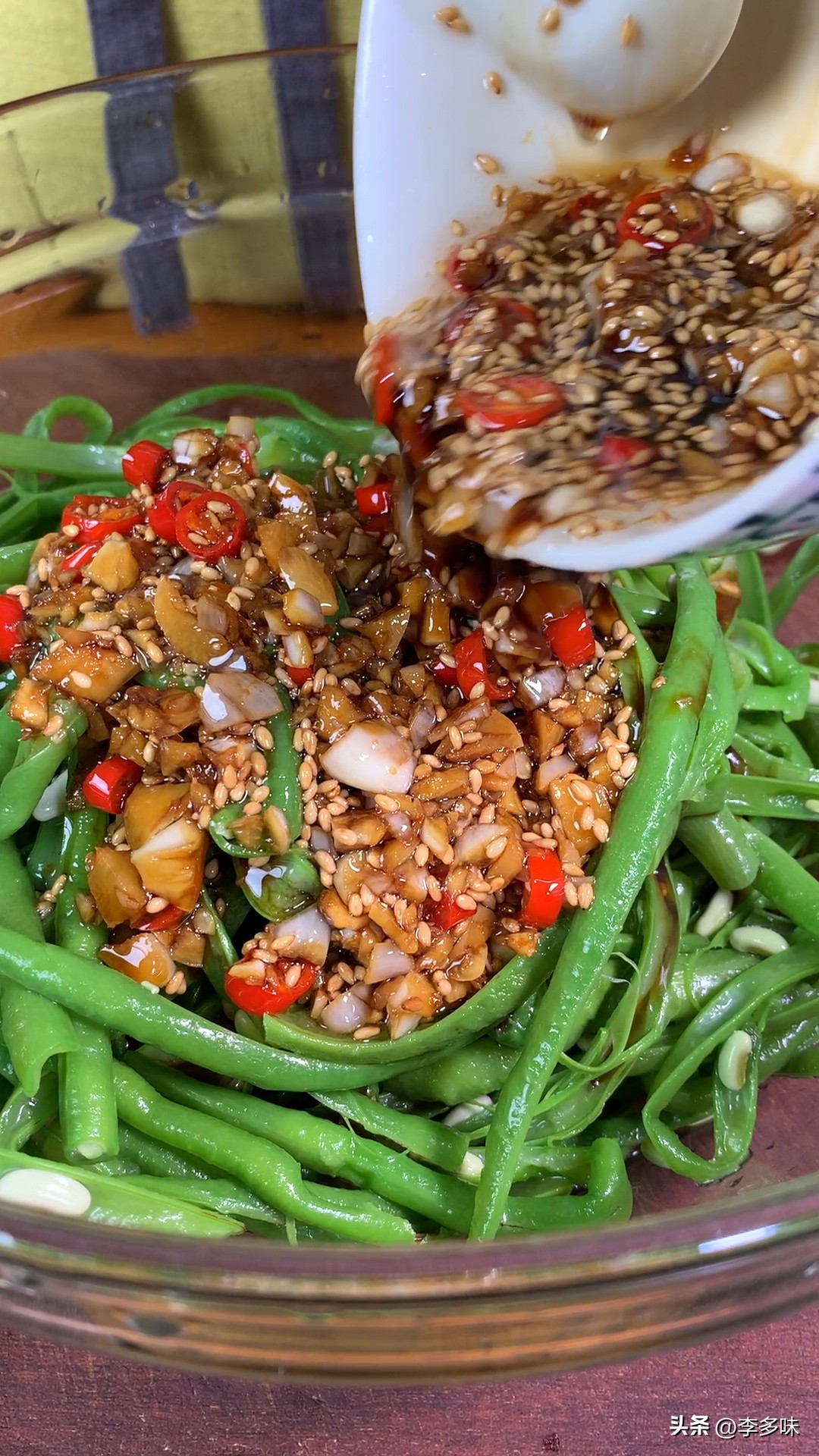 夏天吃的凉拌菜豆角,长豆角最好吃的凉拌菜做法