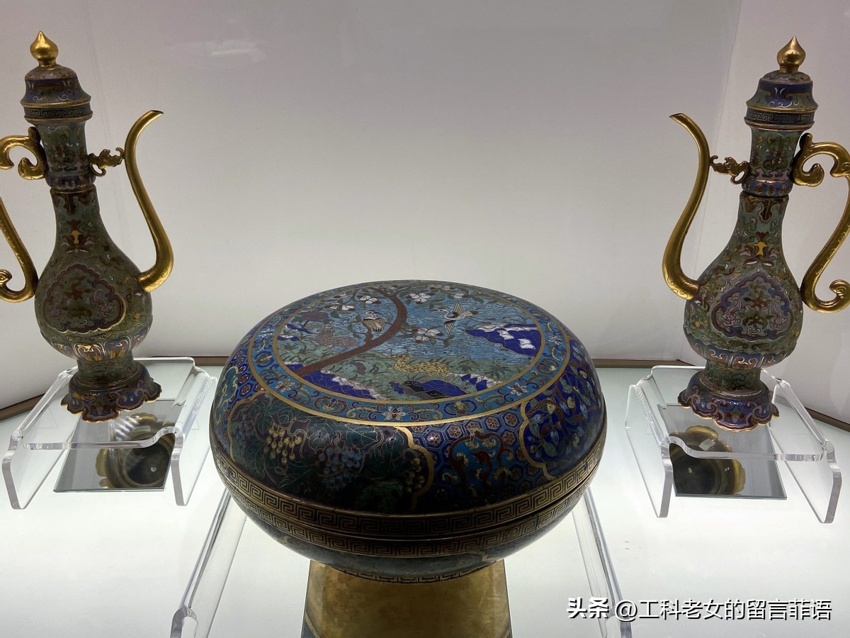 清代景泰蓝花卉瓶底款大全,北京观复博物馆景泰蓝工艺画