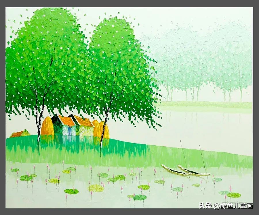 色彩丰富的绘画作品中国风,色彩鲜艳视觉冲击力强的绘画作品