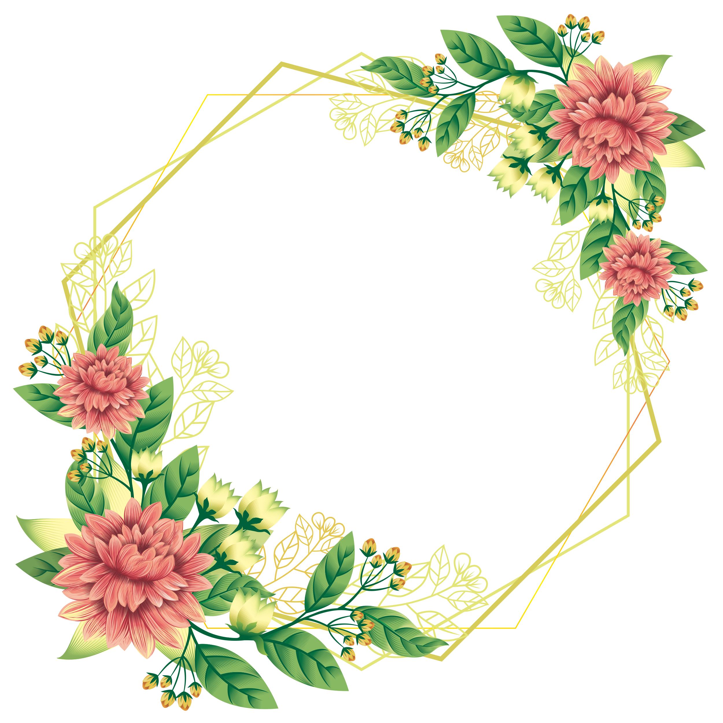 漂亮的彩色边框图片大全,好看的绿叶边框