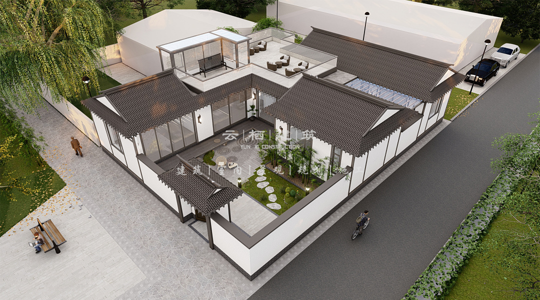 老北京中式乡村小院,北京自建苏式小院