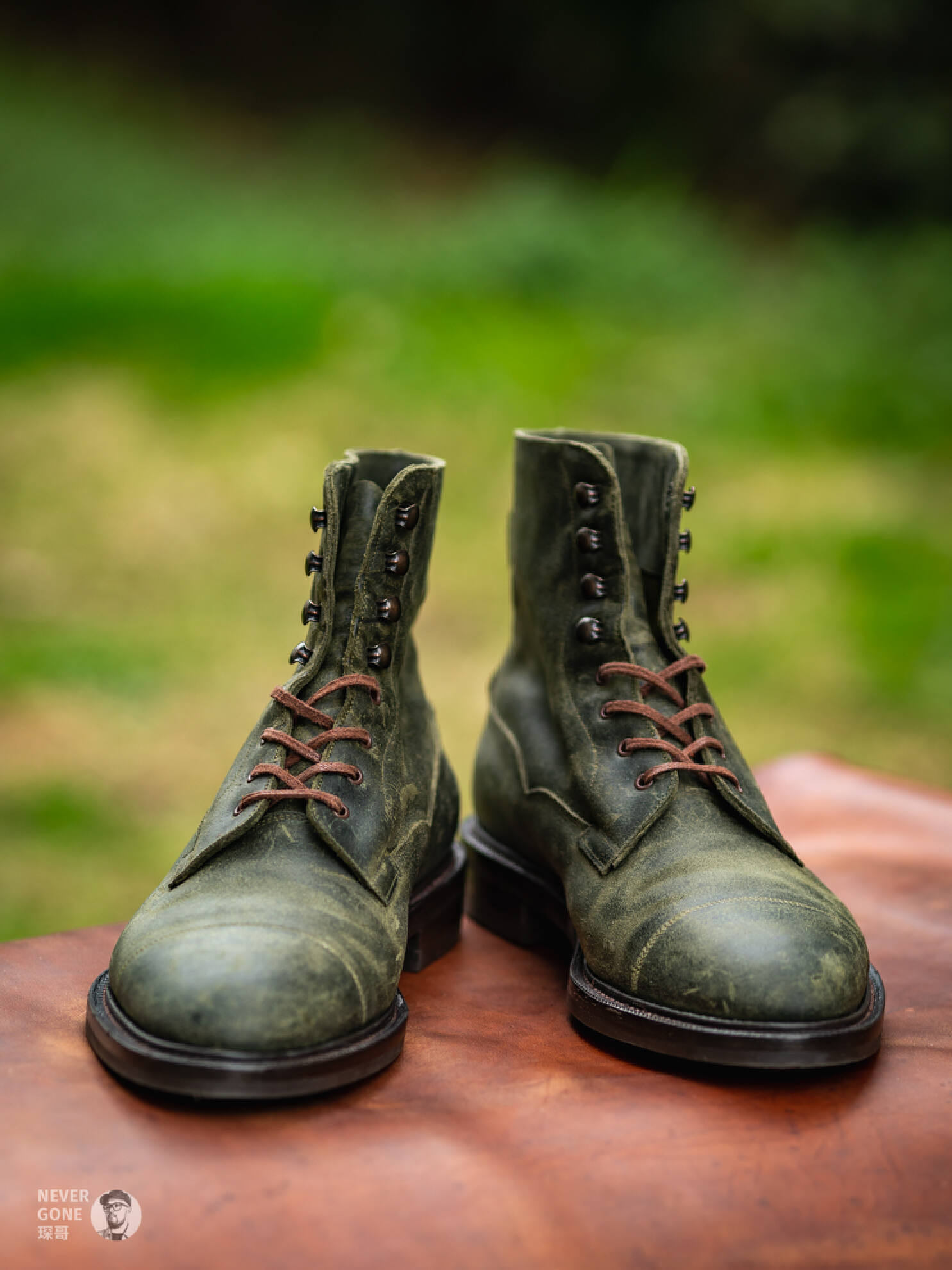 成功集邮EdwardGreen咔叽村靴：蜡翻毛Galway