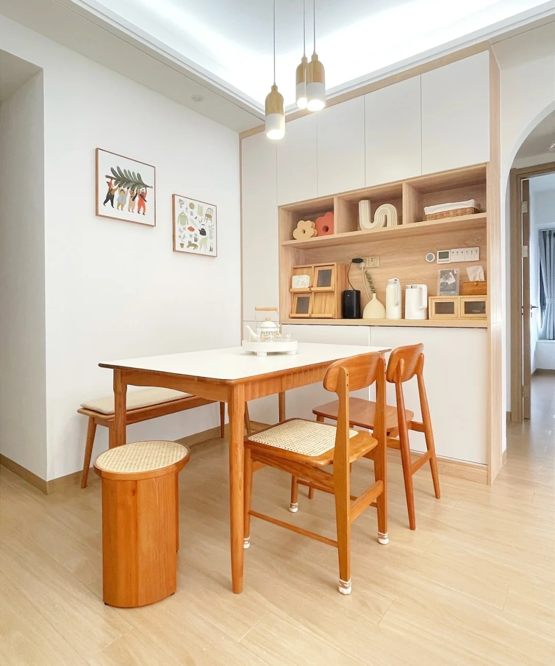 全屋原木风太高级了,原木风格装修75平米