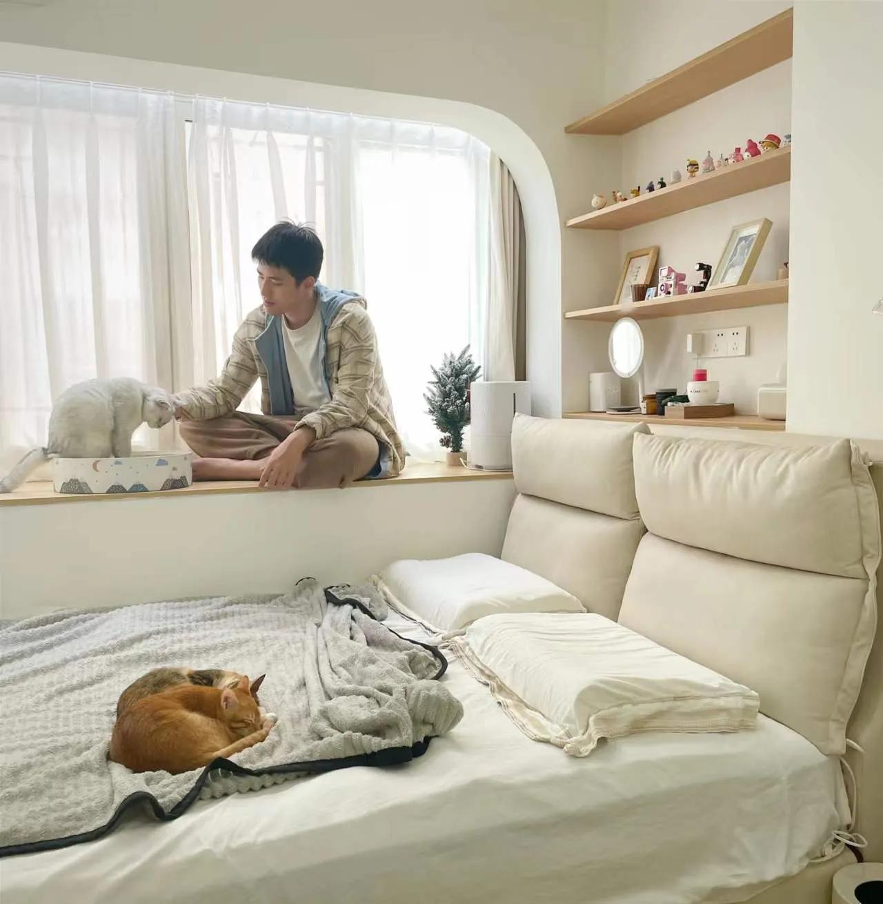 二人三喵|50平深圳“老破小”变身日系小屋