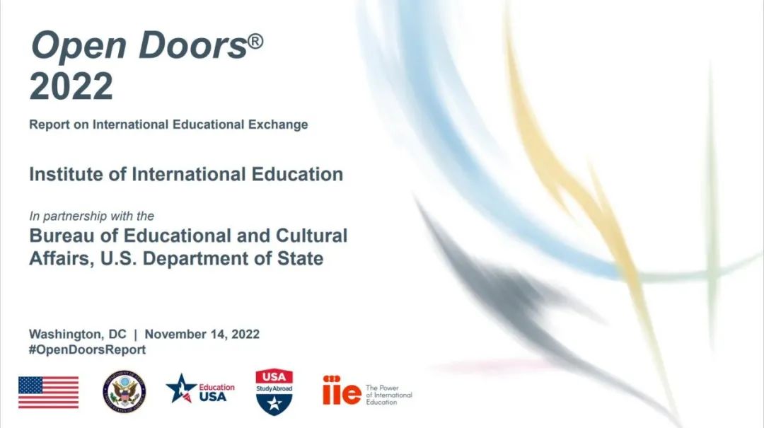 重磅！《2022美国门户开放报告》发布：中国在美留学生下降8.6％