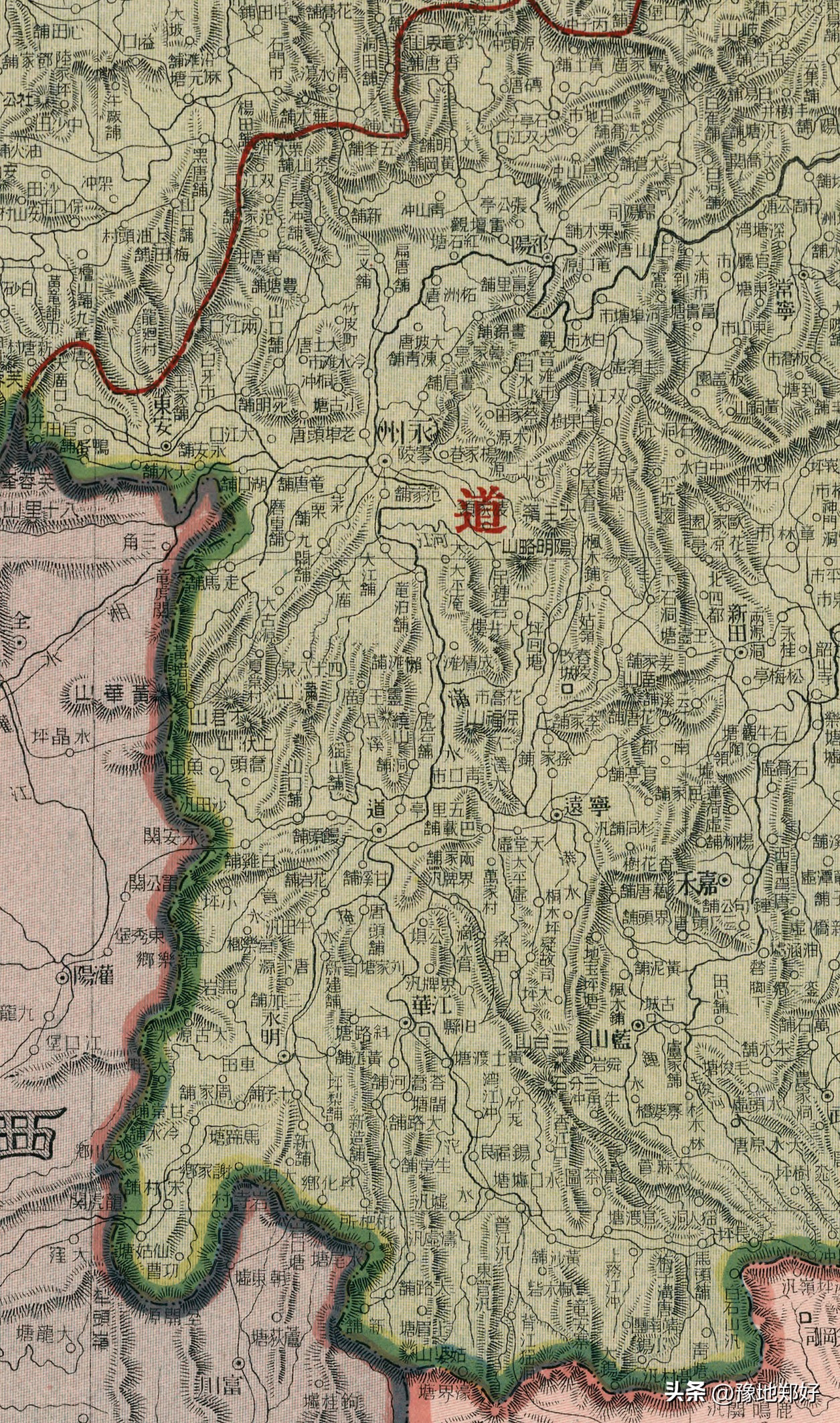 湖南历史地图全图,湖南省民国老地图