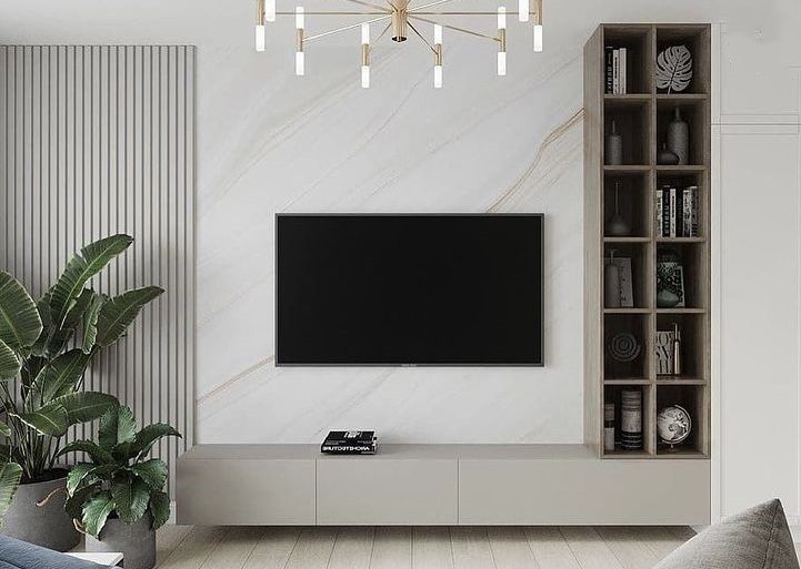 装修电视柜预留位置效果图,电视柜怎样设计合理实用