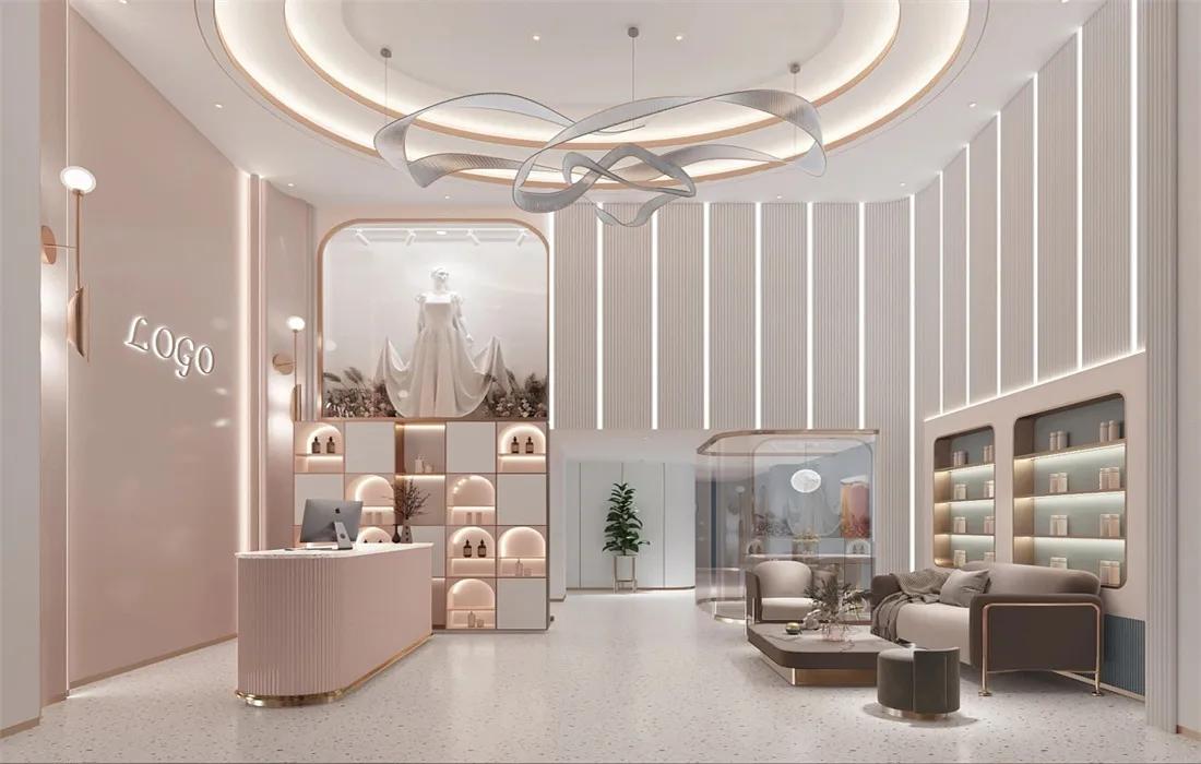 美容院装修设计白色风,日系美容院风格装修