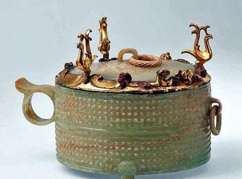 古玉结晶冰花,冰裂满纹古玉