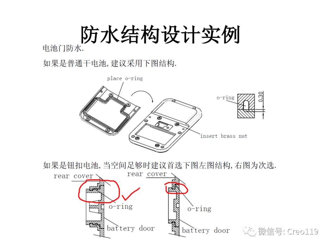 Proe（Creo）电子产品的防水设计经验总结,强烈推荐