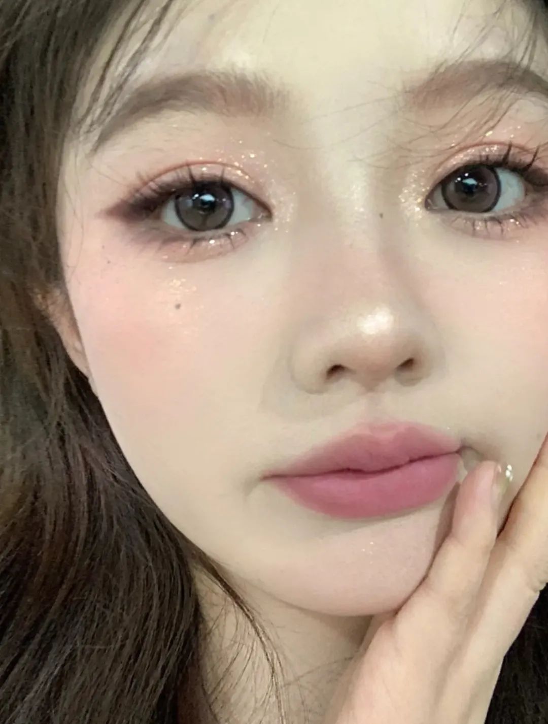 低饱和度嫩粉口红,粉粉嫩嫩的口红学生