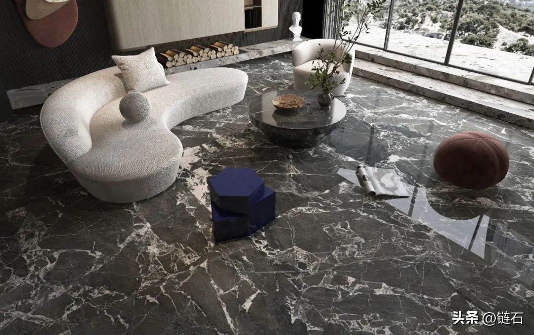 800x800灰色仿古通体大理石,最流行的灰色系大理石
