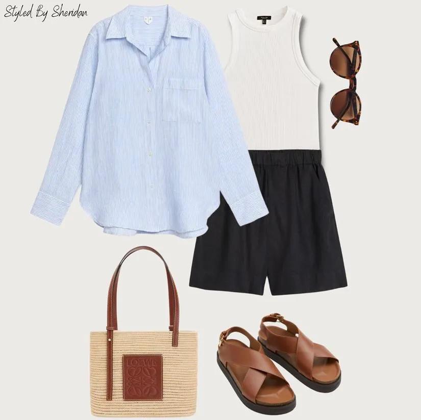 浅蓝衬衣的多种穿法,浅蓝衬衫的100种穿搭