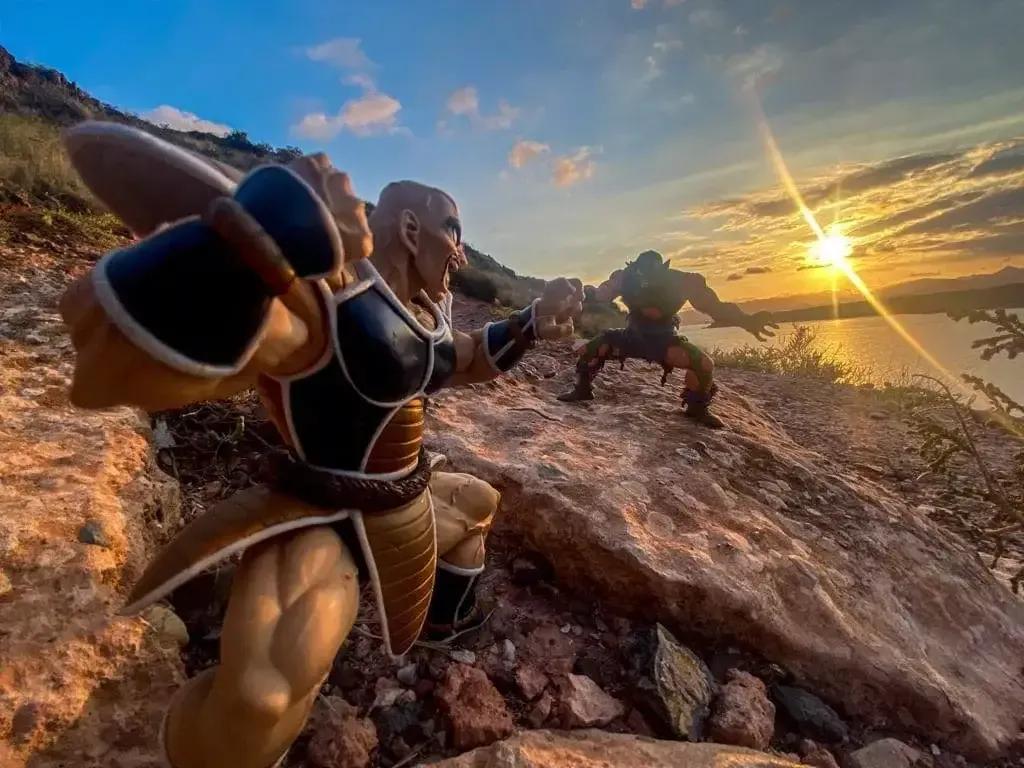 龙珠手办3d投影,手办龙珠拍大片