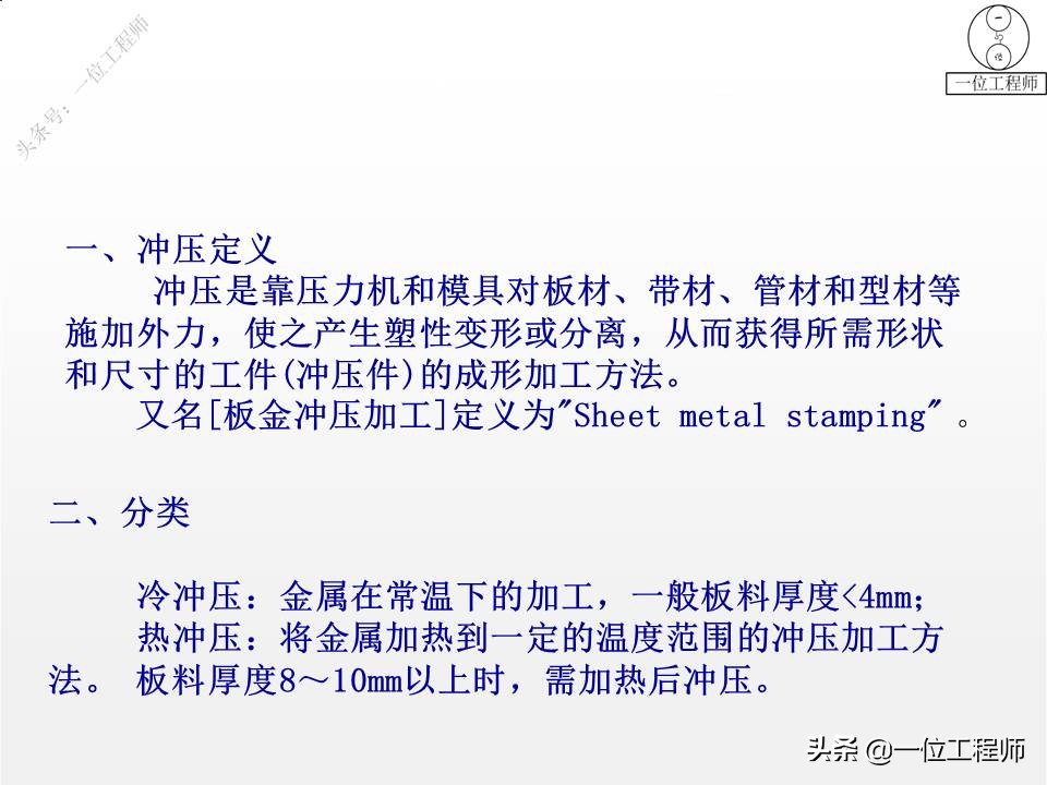 冲压成形工艺与模具设计的疑难点,冲压成型七个工艺