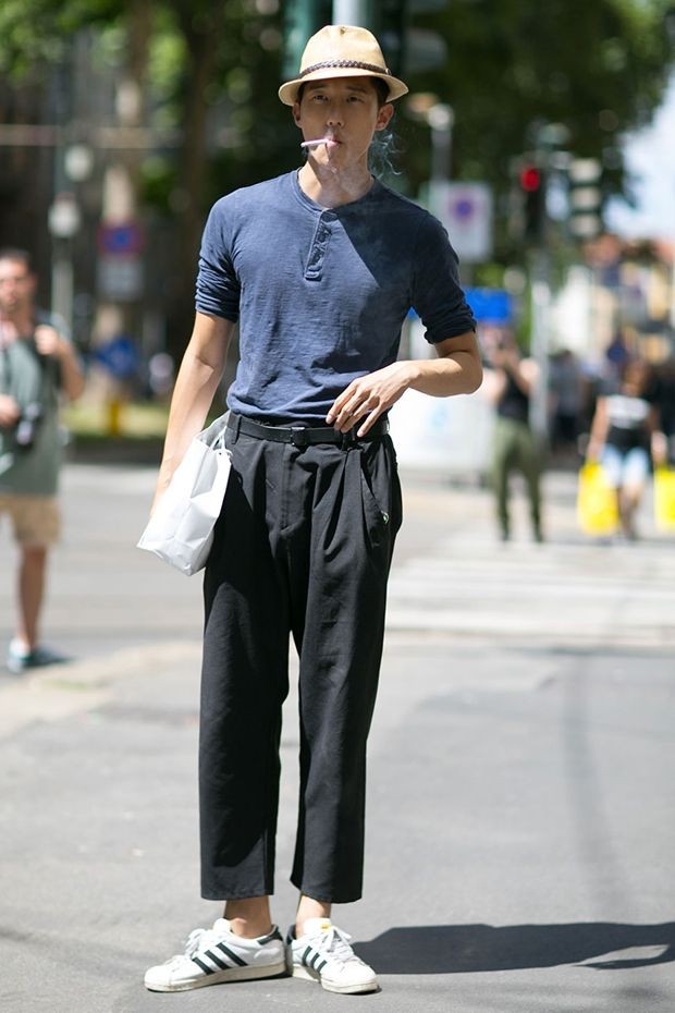 休闲西裤搭配什么鞋好看男士,休闲小脚西裤可以配什么鞋男