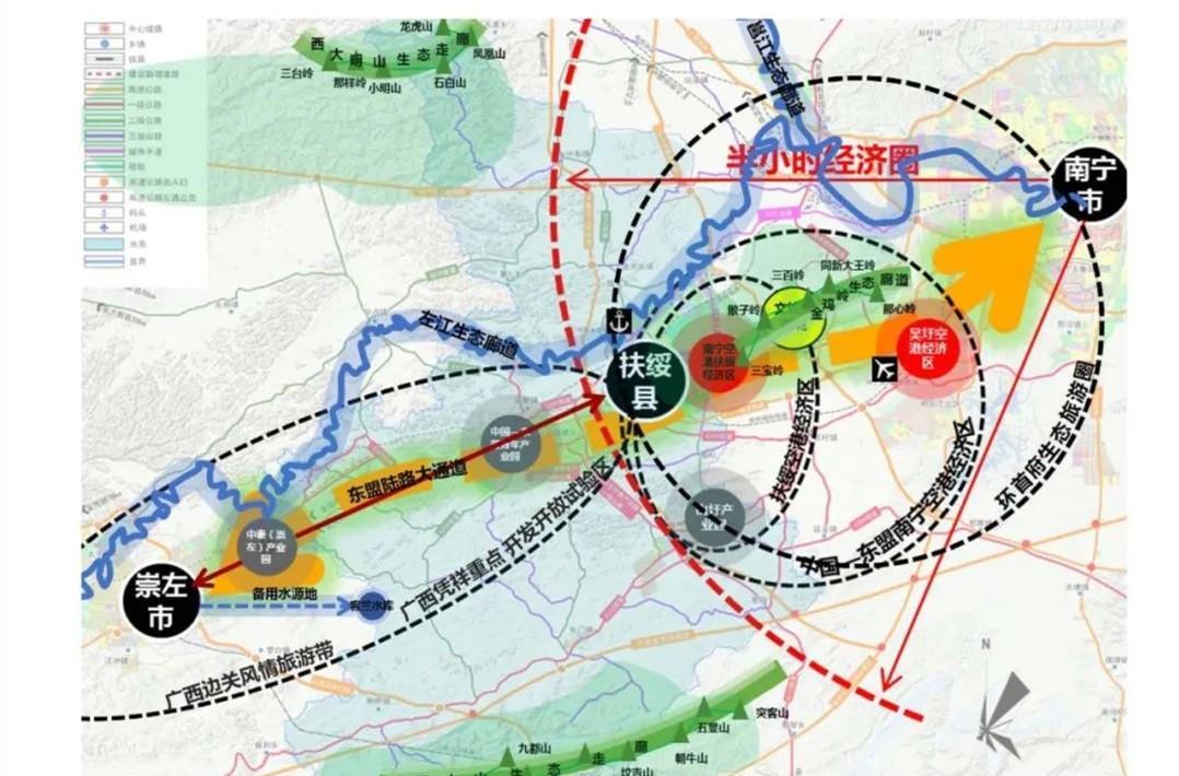 广西南宁离崇左有多远,崇左南宁距离