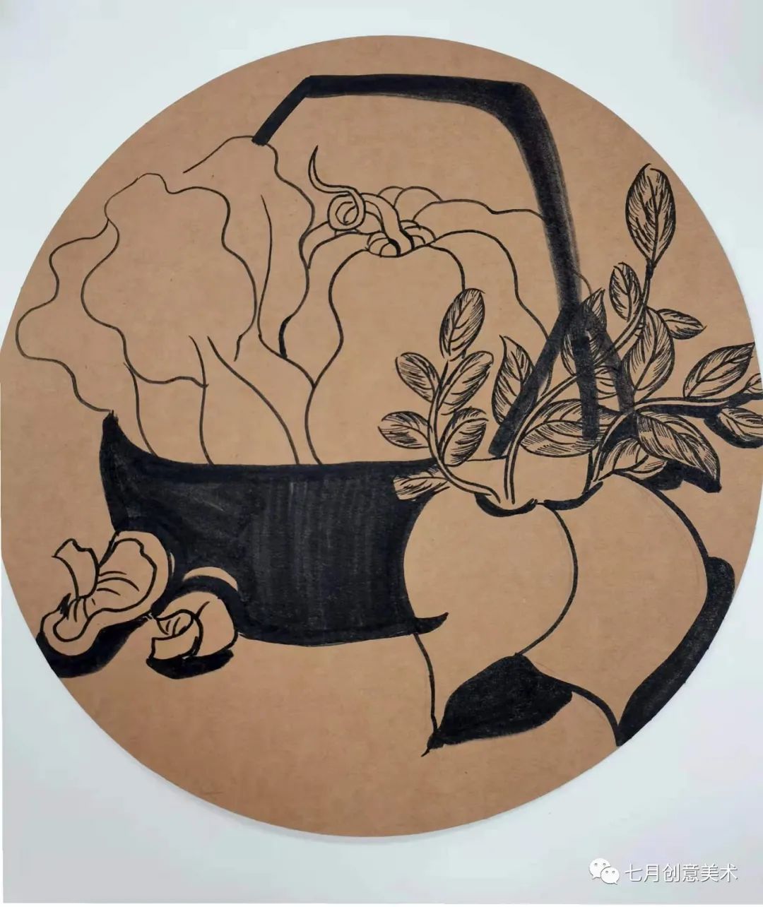 幼儿园蔬菜绘画,绘画教程简单初学者蔬菜水果