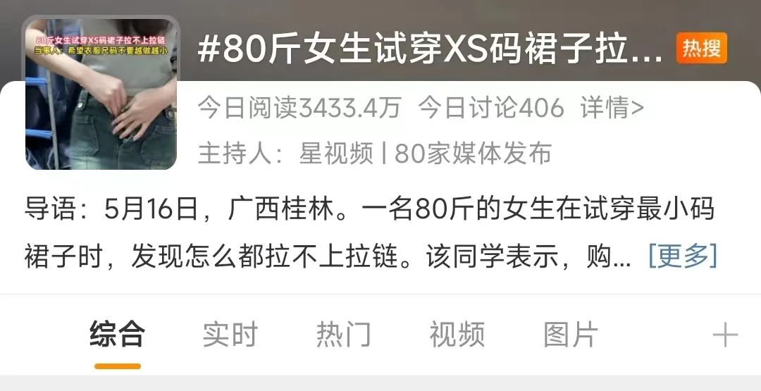 衣服尺码买小了如何改变,体重不变但衣服尺码加大