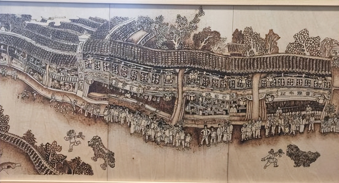 和蓉宝共迎大运!成都龙泉驿区灵龙小学非遗烙画绘大运