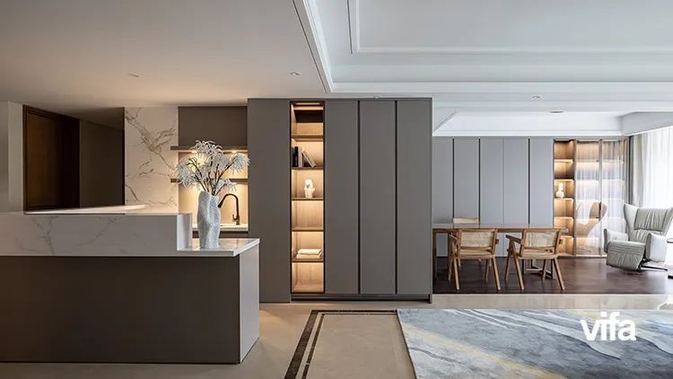 vifa威法高端全屋定制卧室,威法全屋橱柜定制展厅设计