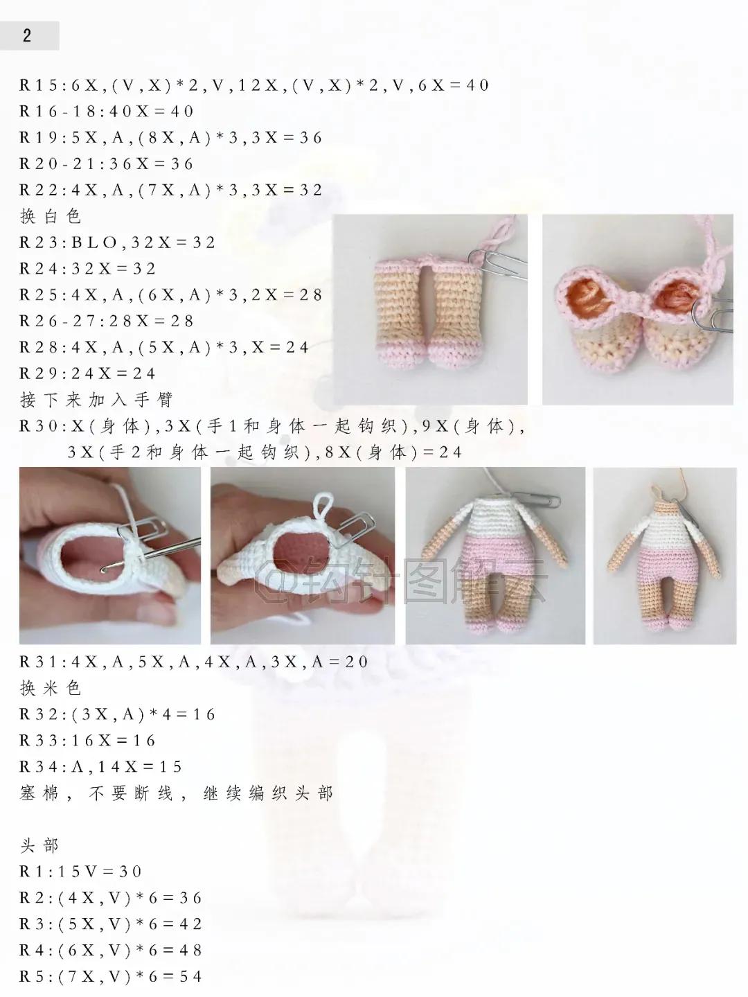 钩针宝贝图解大全,钩针巴宝莉娃衣教程