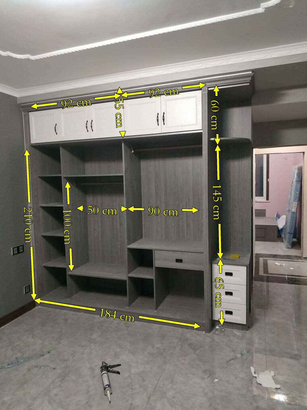推拉门衣柜3米图纸,3门推拉门衣柜效果图大全2020款