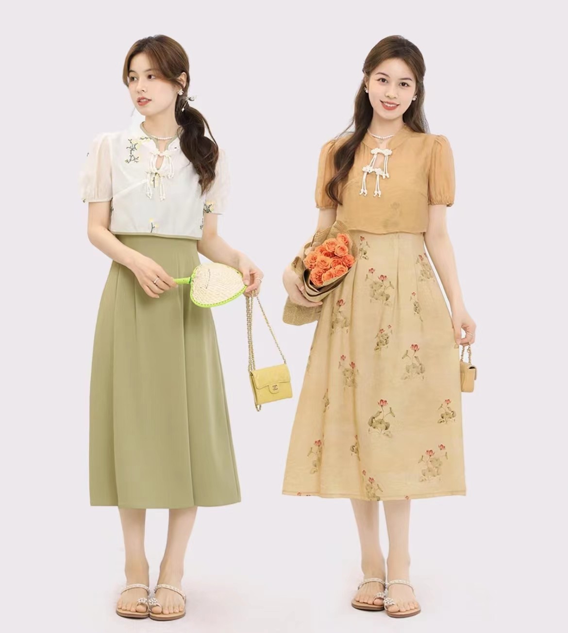 清爽女人味的裙子,干净清爽可爱的裙子