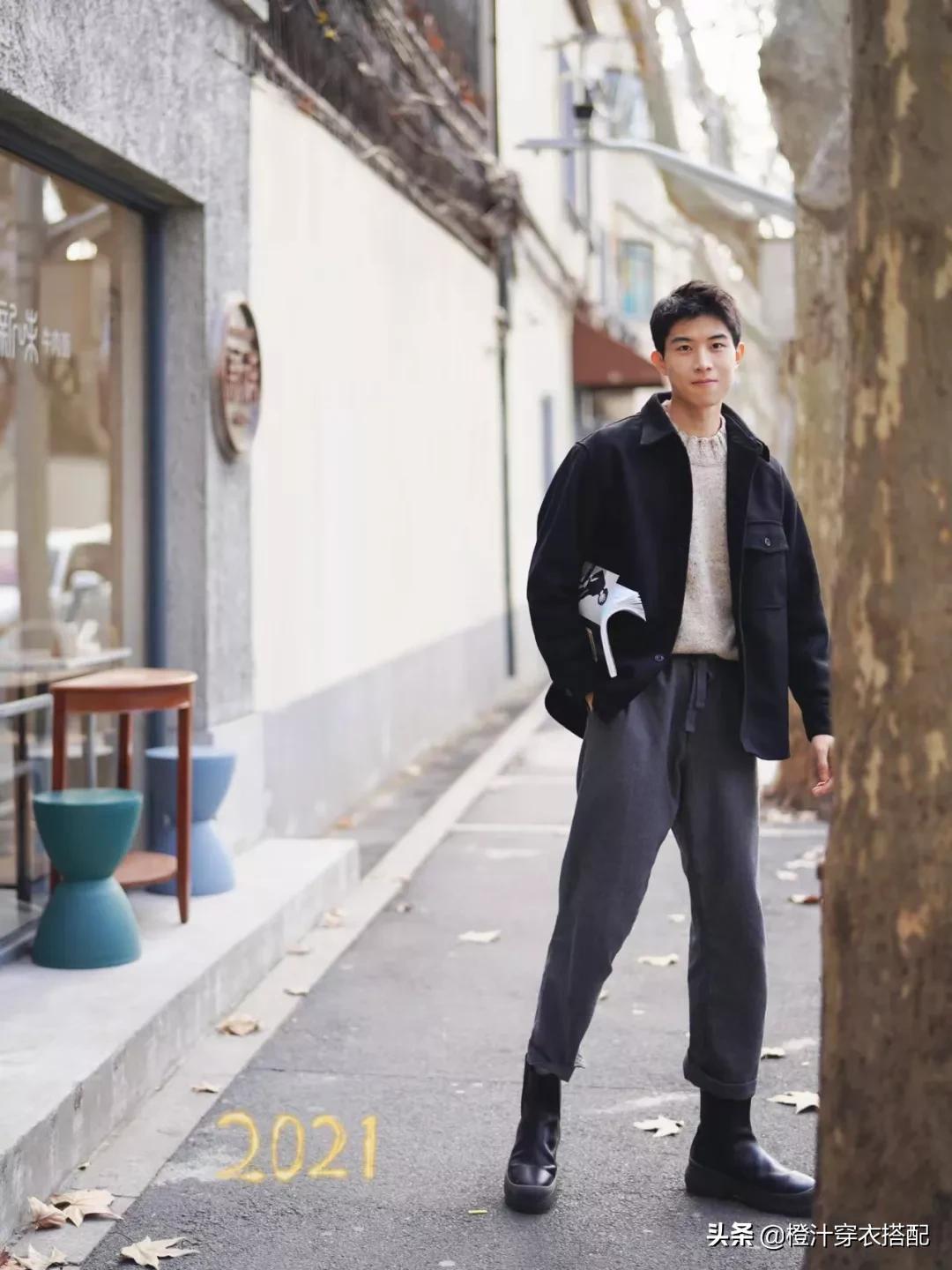 190韩系穿搭男士秋冬高级感,韩系搭配自带温柔的秋冬气质穿搭