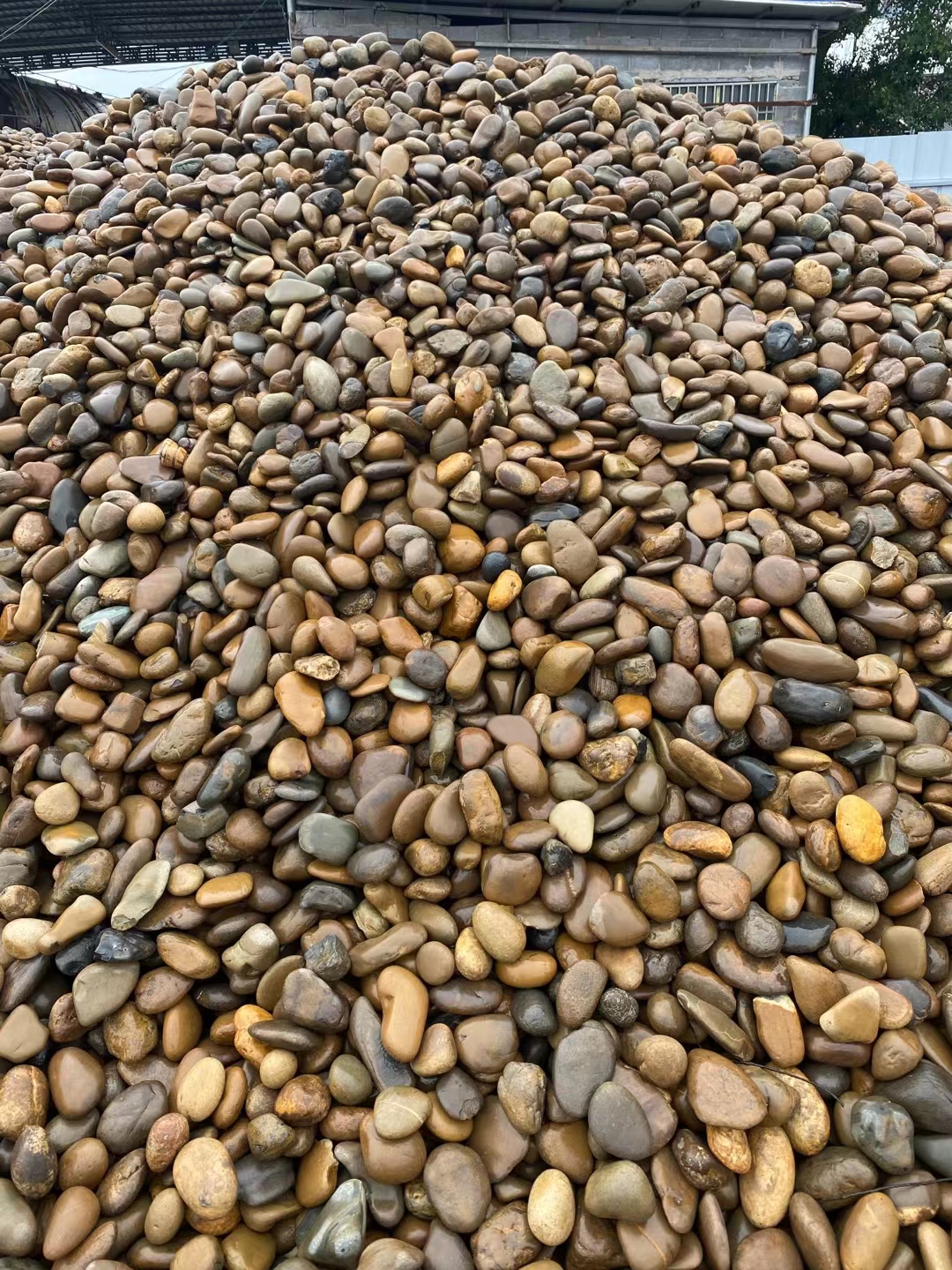 中式庭院鹅卵石,鹅卵石新中式设计