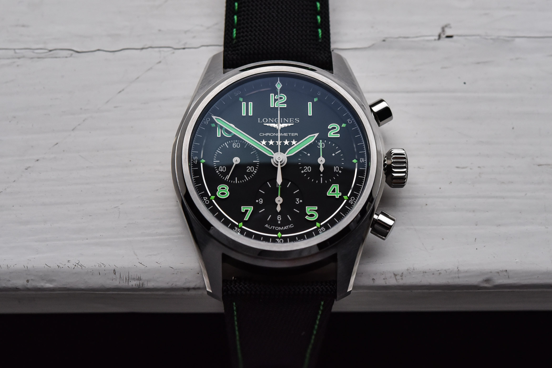 浪琴先行者盘面,浪琴先行者计时款和名匠八针月相