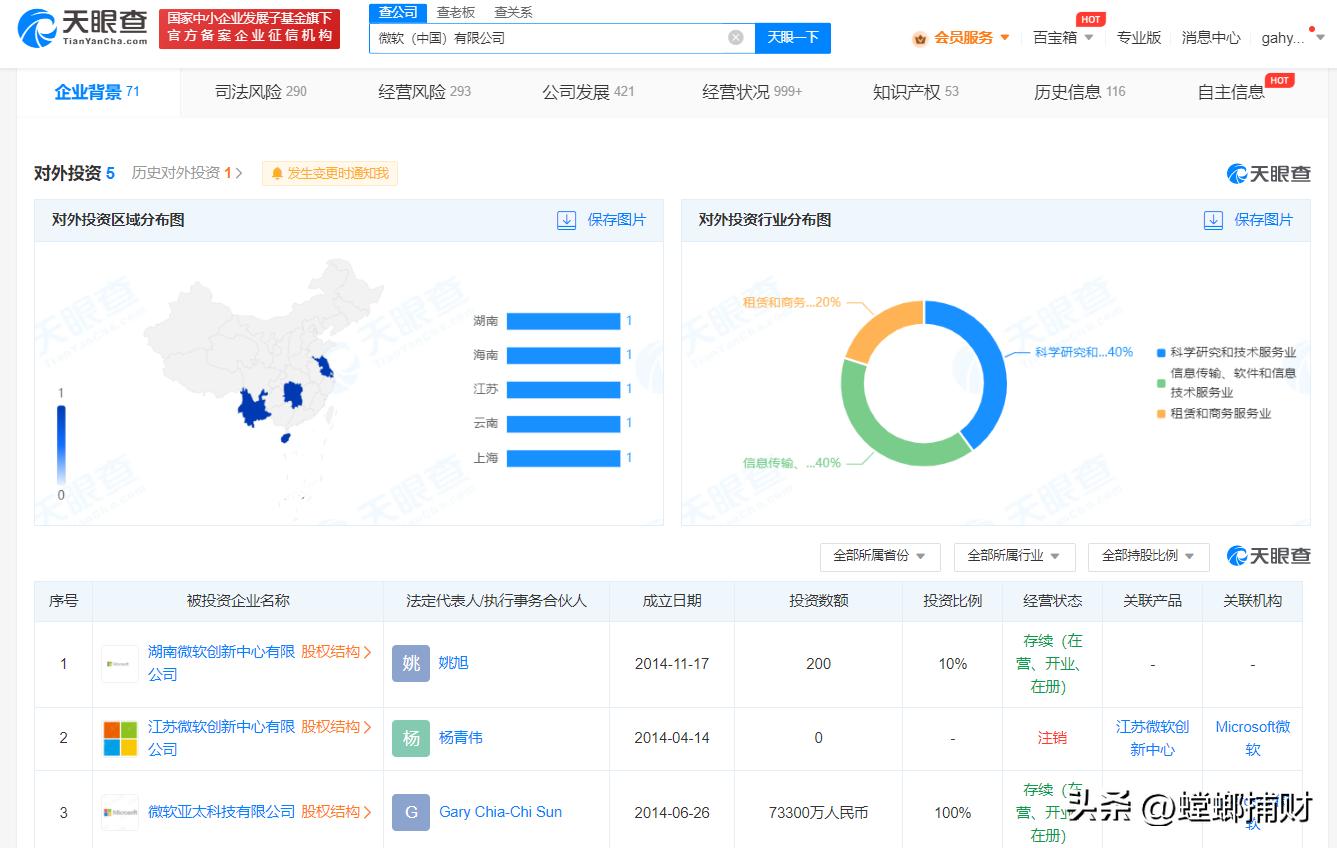微软投资中国信息中心吗,微软在中国的投资具有什么优势
